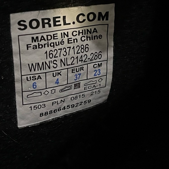 SOREL Joan Of Arctic Knit II Boot Elk Waterproof Leather Lace Up Womens 6 - Picture 7 of 12